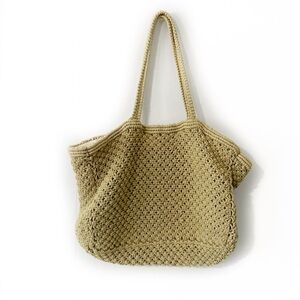 Tone It Up Macrame Beach Tote Bag